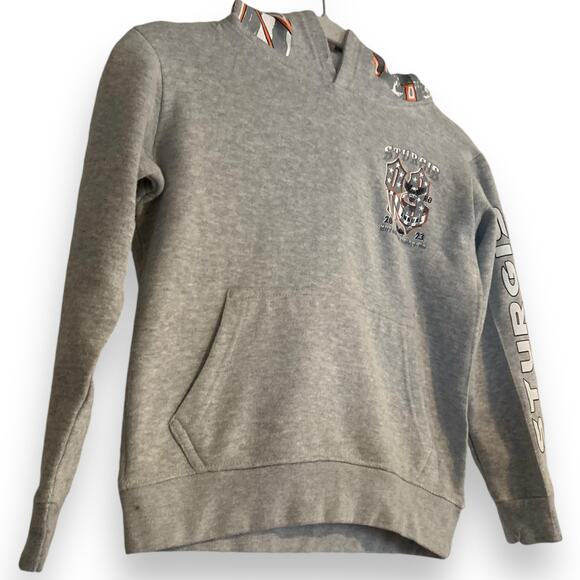 2023 Heather Gray White Sturgis Motorcycle Rally Bikercore Biker Sweatshirt S - Picture 14 of 16